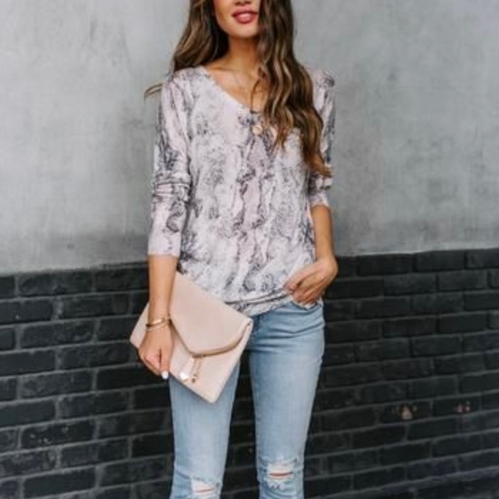 Vici Snake Print Sweater